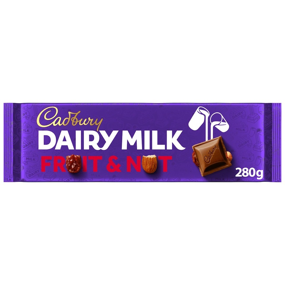 Cadbury Dairy Milk Fruit and Nut Chocolate Block 280g