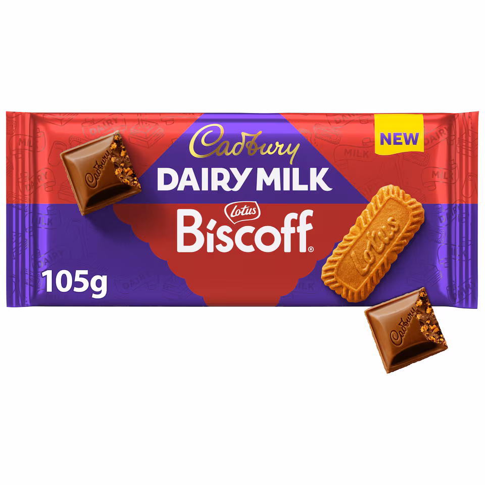 Cadbury Dairy Milk Biscoff Chocolate Bar 105g