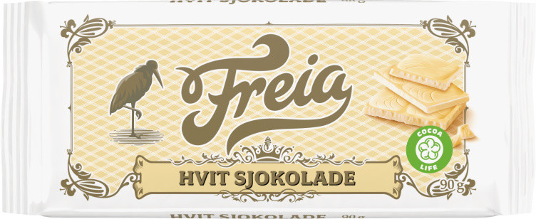 Hvit Sjokolade 90g Freia