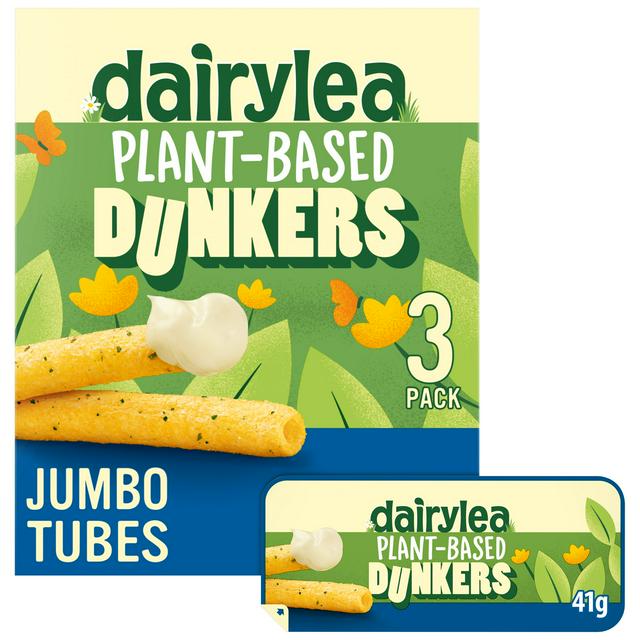 Dairylea Plant-Based Dunkers Jumbo Tubes Cheese Snacks Multipack 3 x 41g