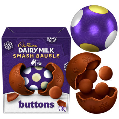 Cadbury Dairy Milk Buttons Smash Bauble 90 g