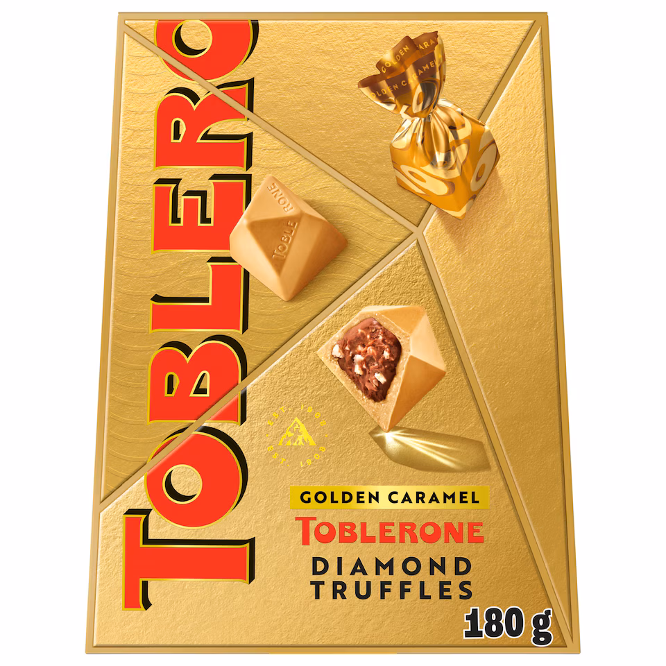 TOBLERONE TRUFFLES GOLDEN CARAMEL 180g