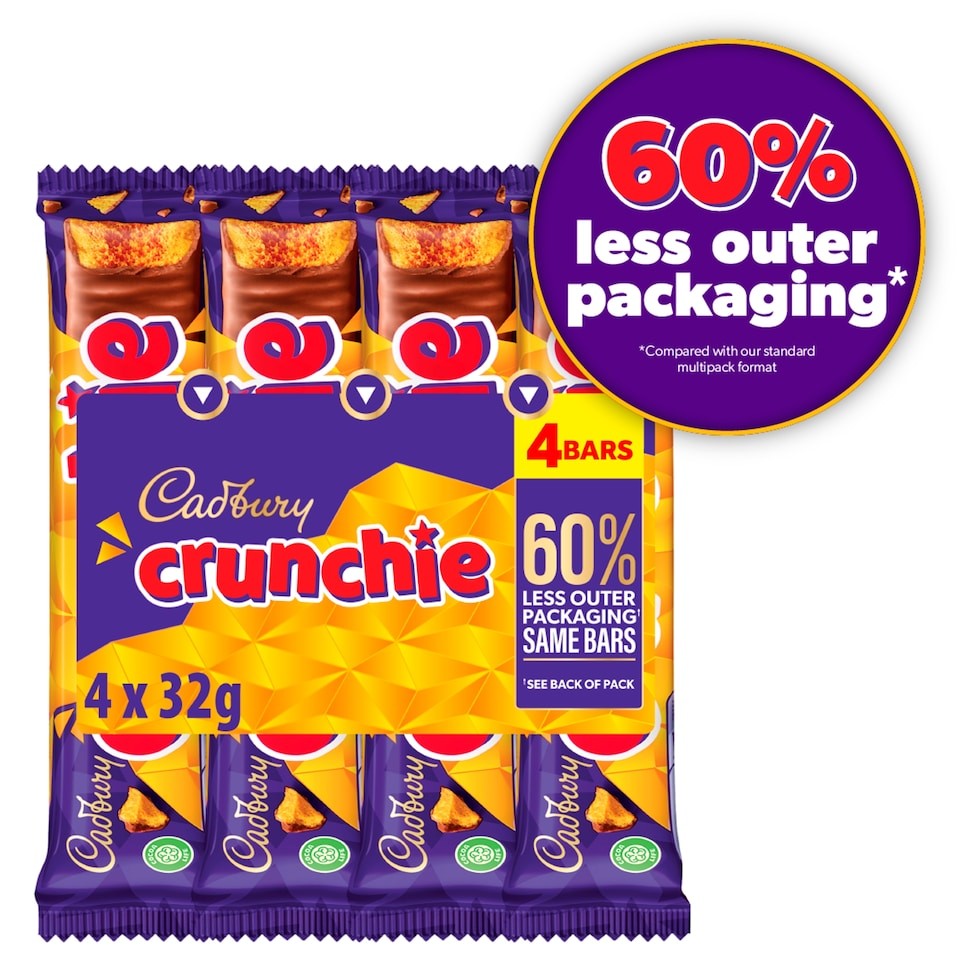 Cadbury Crunchie 4 Pack 128g