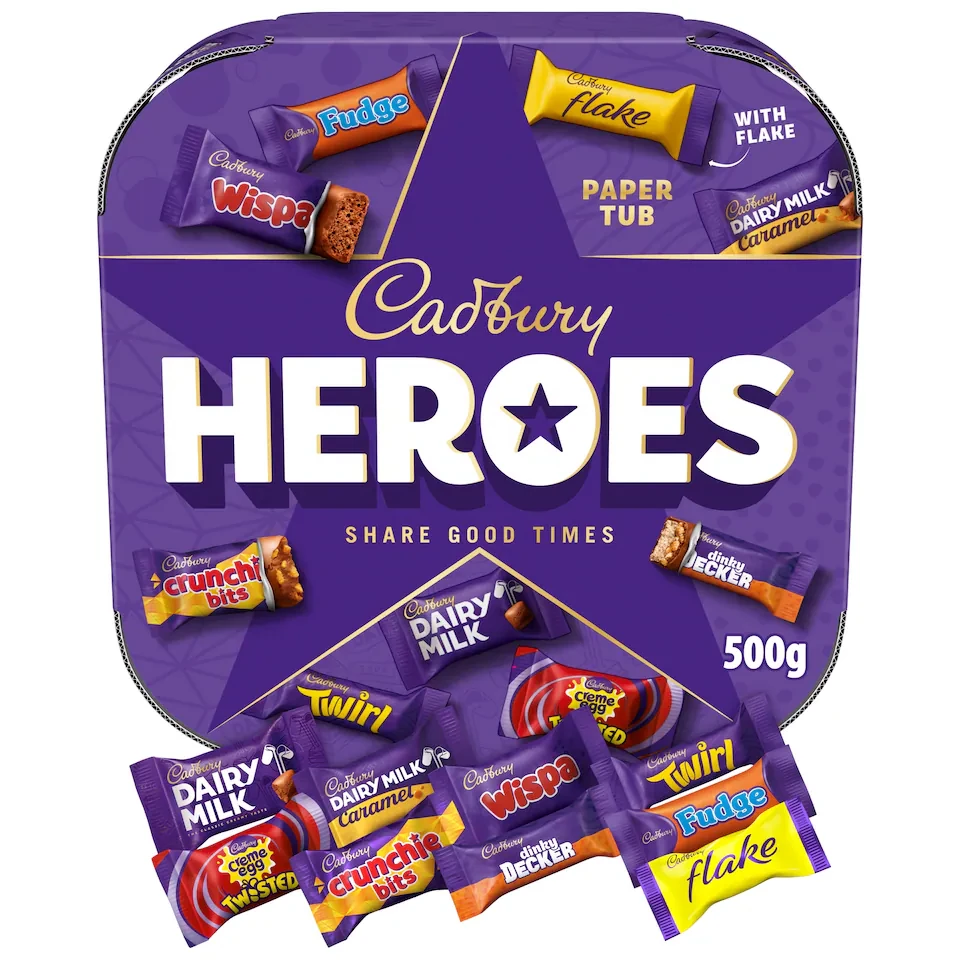 Cadbury Heroes Paper Tub 500g