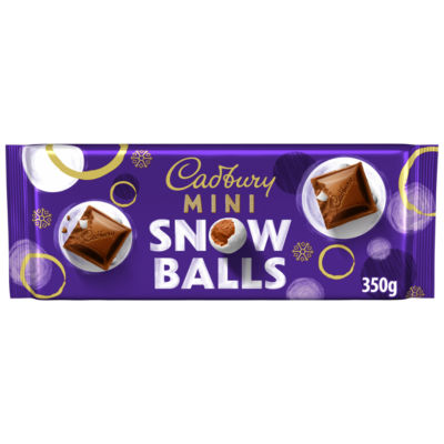 Cadbury Dairy Milk Mini Snowballs Chocolate Bar 350 g