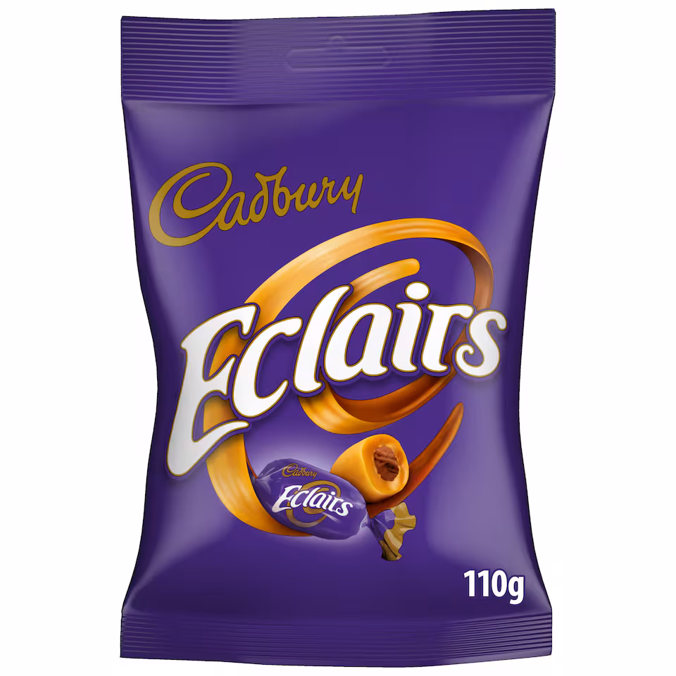 Cadbury Eclairs Caramels with Milk Chocolate Centres 110G