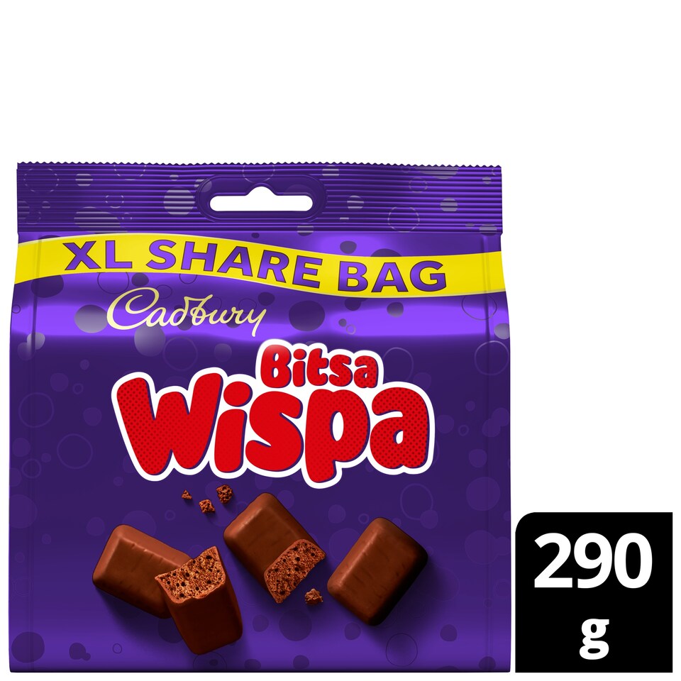 Cadbury Bitsa Wispa Milk Chocolate 290g