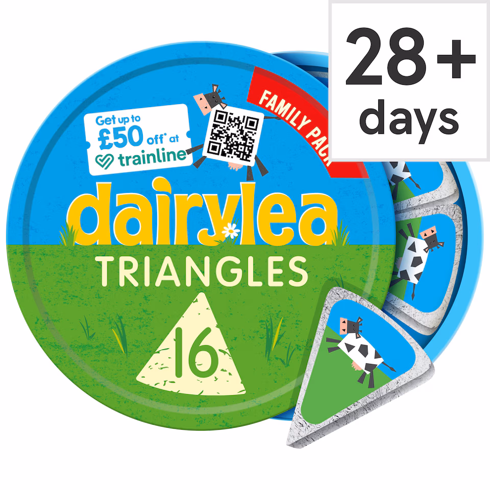 Dairylea Cheese Spread Triangles 16 pack 16x15.6G
