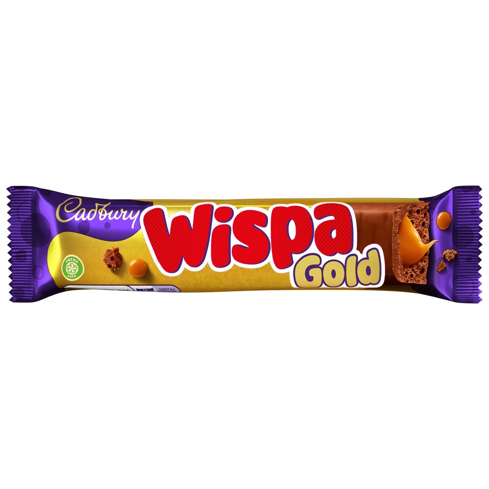 Cadbury Wispa Gold Chocolate & Caramel Bar Single 48g