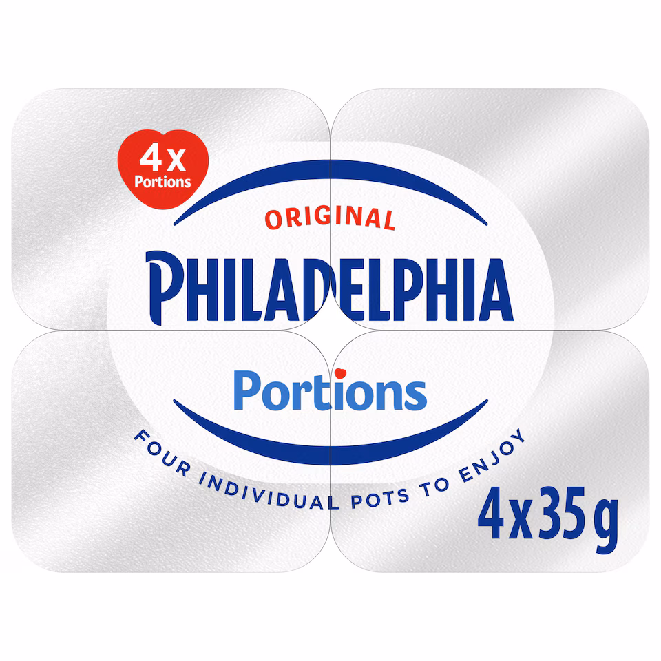 Philadelphia Original Soft Cream Cheese Mini Tub 4 Pack 140G
