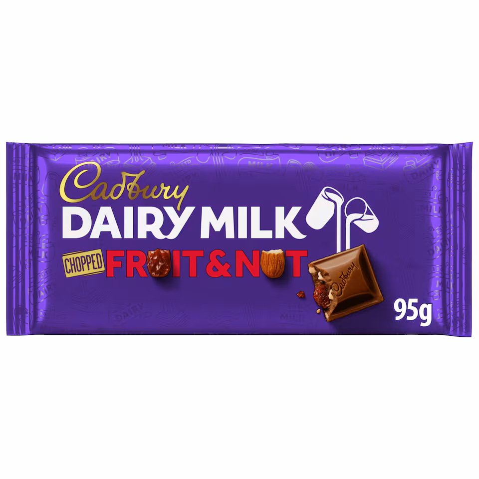 Cadbury Dairy Milk Fruit & Nut Chopped 95G (R)
