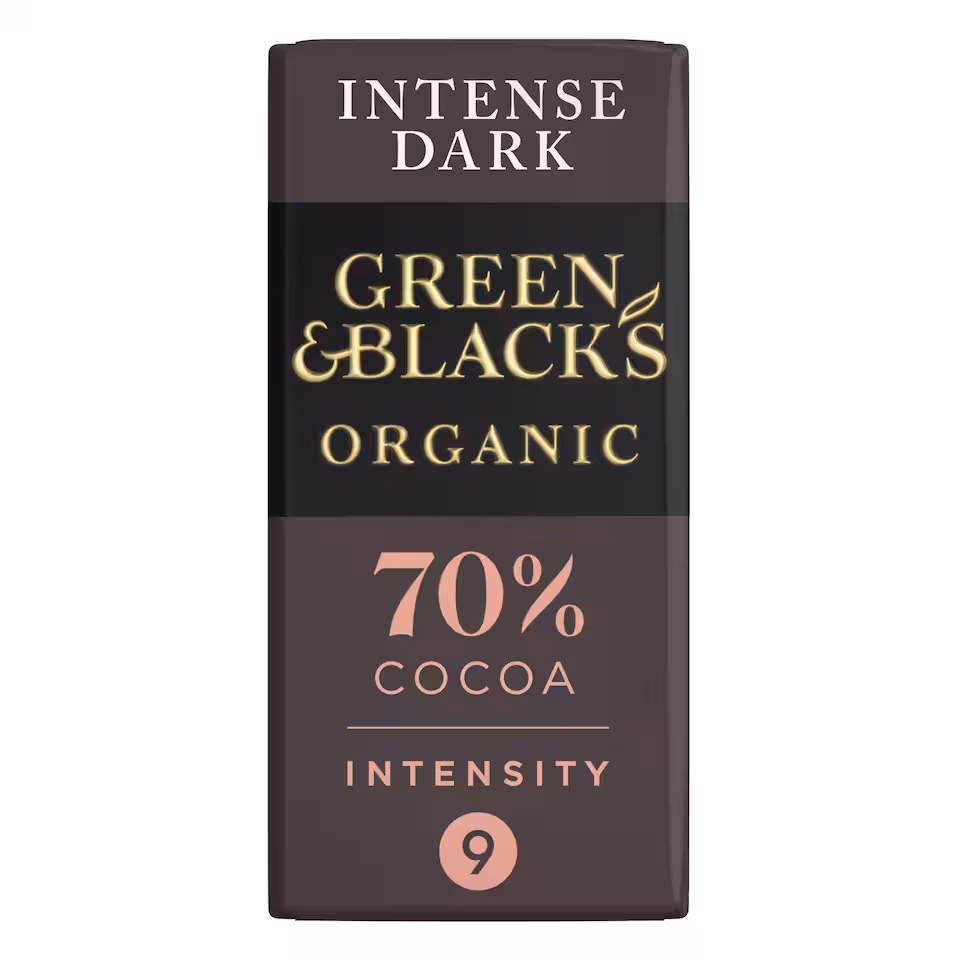 Green & Black's Organic 70% Dark Chocolate Bar 90g