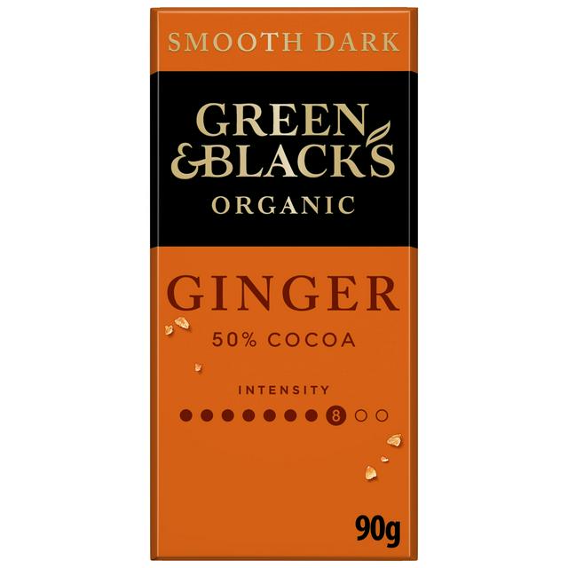 Green & Black's Organic Ginger Dark Chocolate Bar 90g