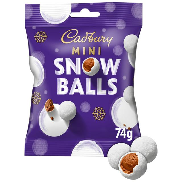 Cadbury Dairy Milk Chocolate Mini Snowballs 80g