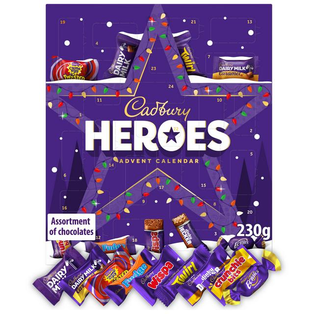 Cadbury Heroes Chocolate Christmas Advent Calendar 230g