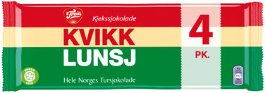 Kvikk Lunsj 4-pack 188g Freia