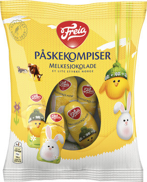 Påskekompiser Melkesjokolade 120g Pose FREIA
