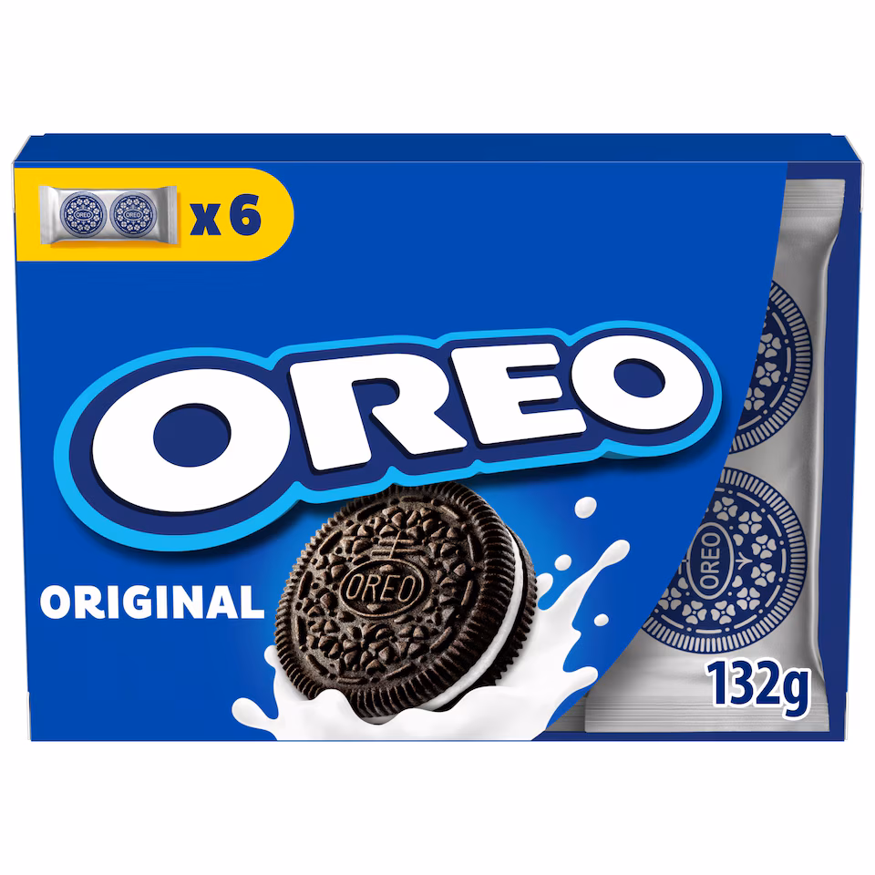 Oreo Lunchbox Vanilla Chocolate Cookies Multipack x 6 132g