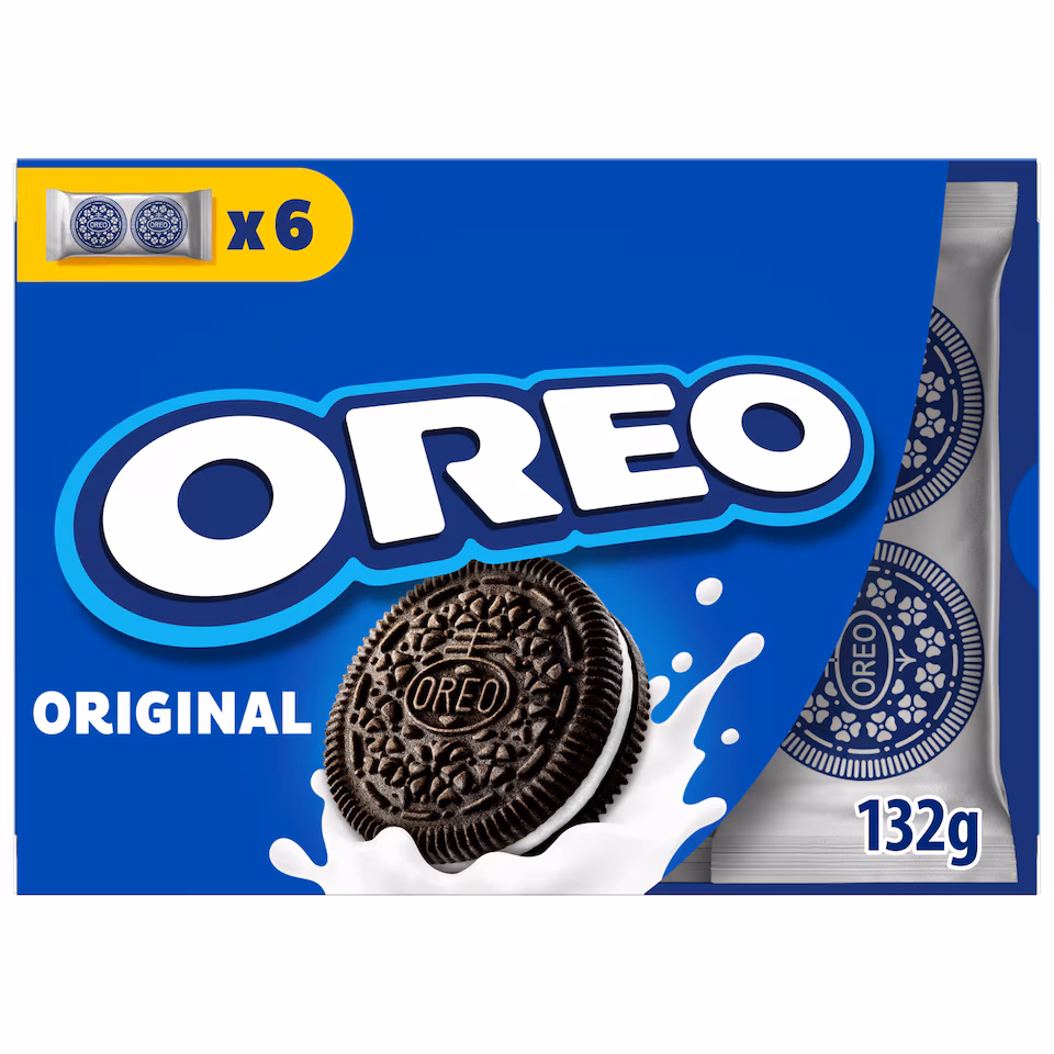 Oreo Lunchbox Vanilla Chocolate Cookies Multipack x 6 132g