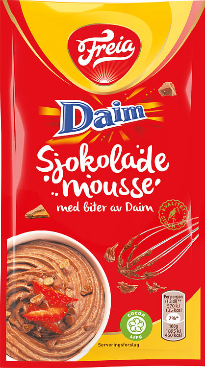 Sjokolademousse Daimbiter 100g Freia