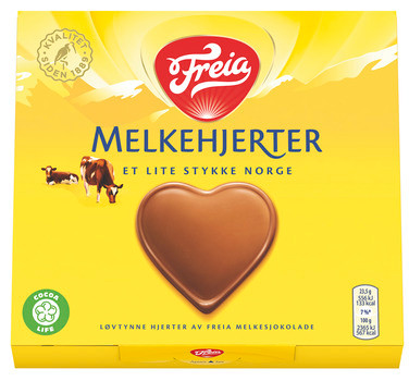 Melkesjokolade Hjerter 130g Freia