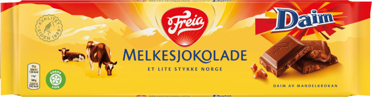 Melkesjokolade m/Daim 200g Freia