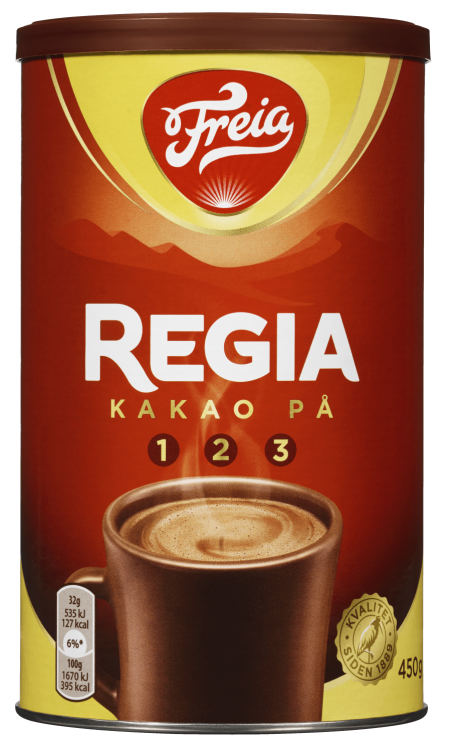 Sjokoladedrikk 450g boks Regia