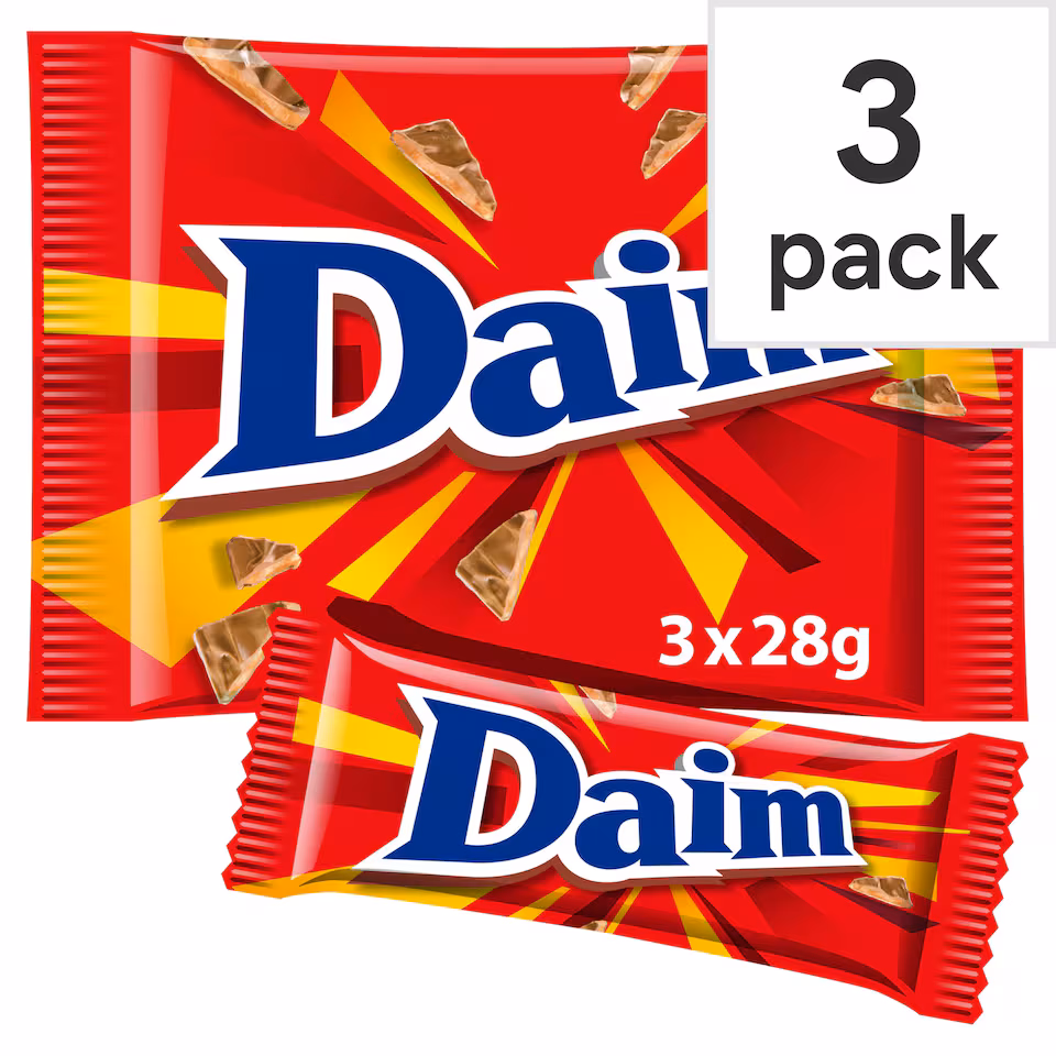 Daim Milk Chocolate Bar 3 Pack Multipack