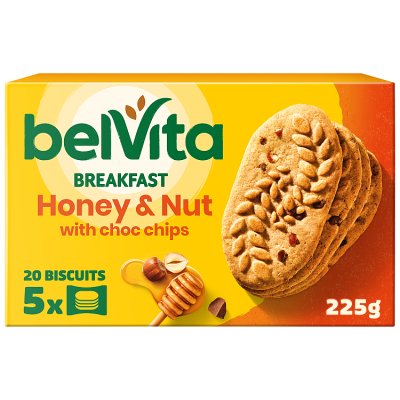 Belvita Honey & Nut with Chocolate Chips Cereal Snack Bars Multipack