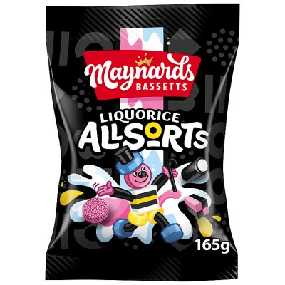Maynards Bassetts Liquorice Allsorts Sweets Bag