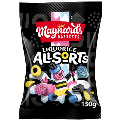 Maynards Bassetts Liquorice Allsorts Sweets Sharing Bag