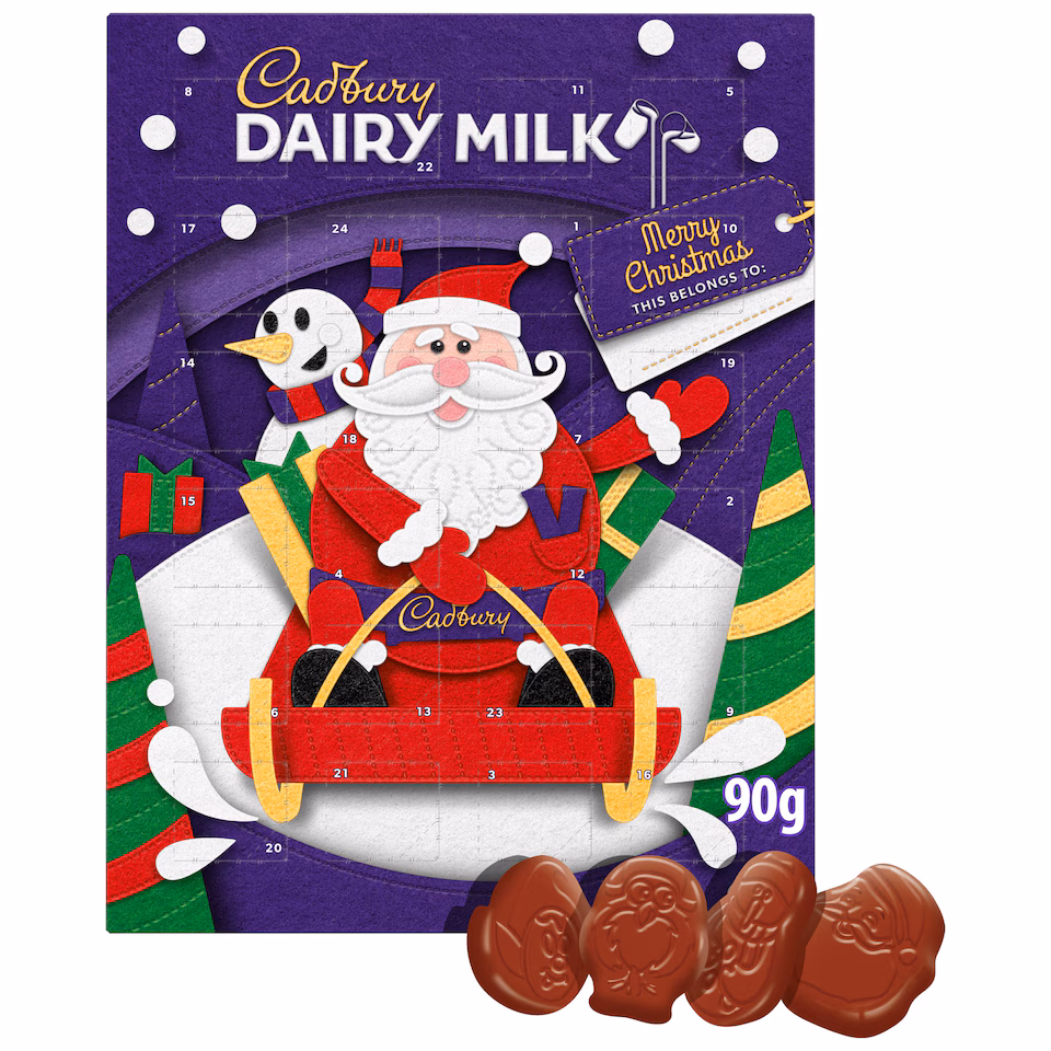 Cadbury Dairy Milk Chocolate Xmas Advent Calendar 90g