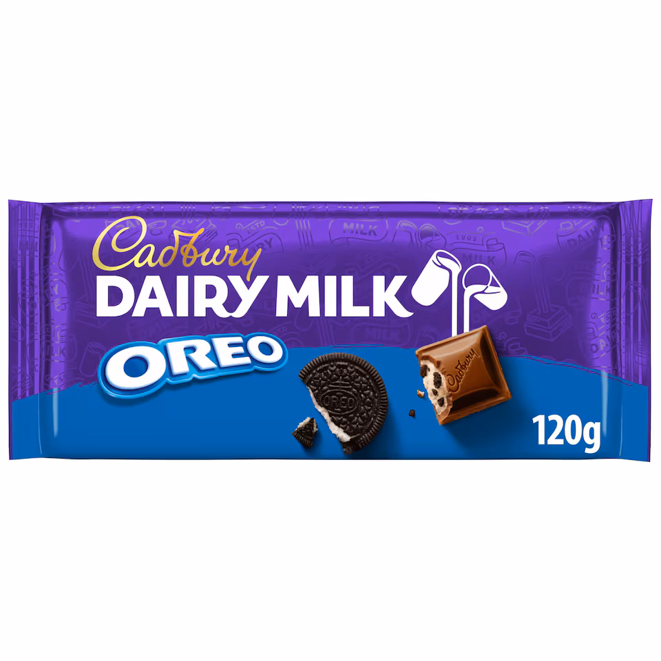 Cadbury Dairy Milk OREO Chocolate Bar 120g