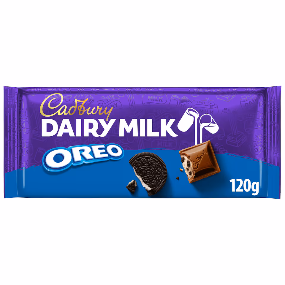 Cadbury Dairy Milk OREO Chocolate Bar 120g