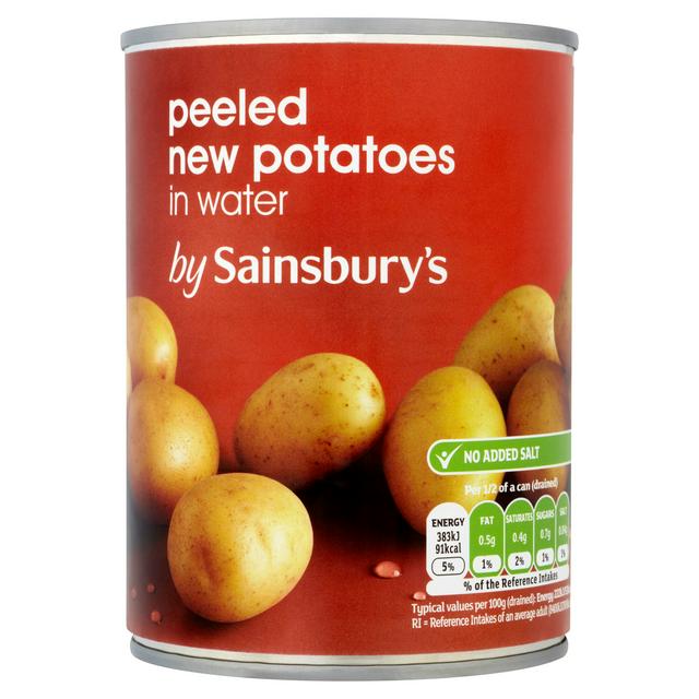 Sainsbury's Peeled New Potatoes In Water 560g (360g*)