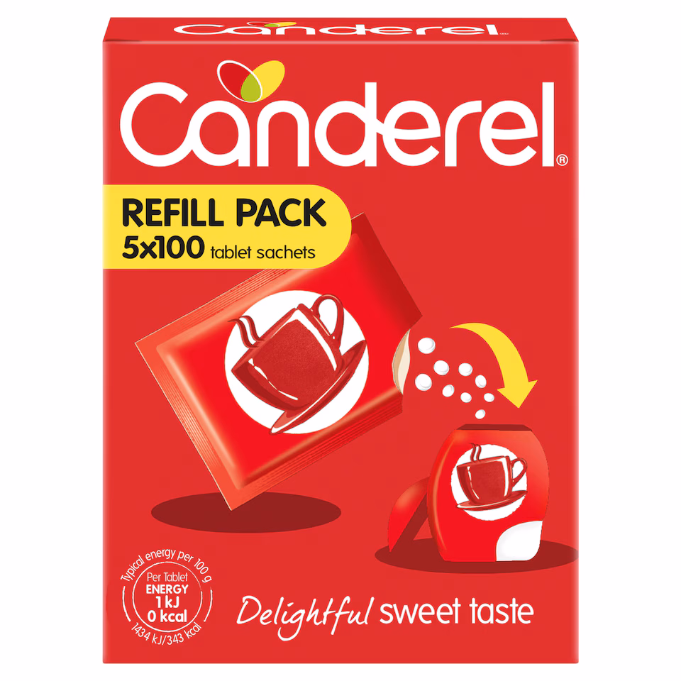 Canderel Refill Sachets 500Pk 42.5G