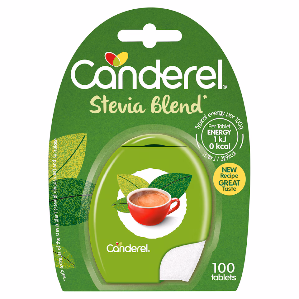 Green Canderel Stevia 100 Pack