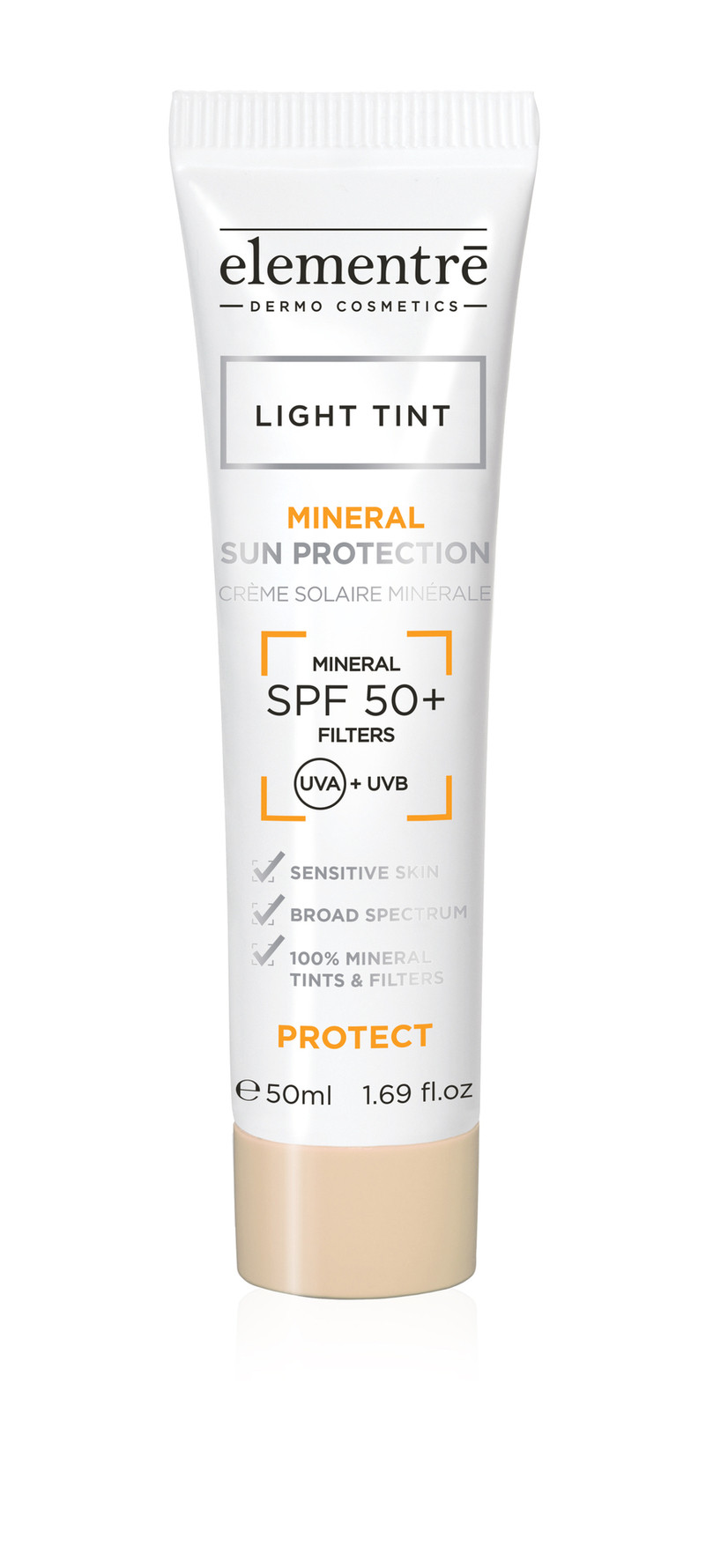 elementrē Mineral Sun Protection SPF50+ 50 ml Light