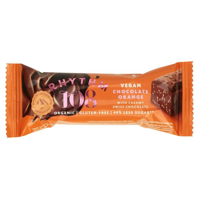 Rhythm 108 Vegan Orange with Creamy Swiss Chocolate 33g