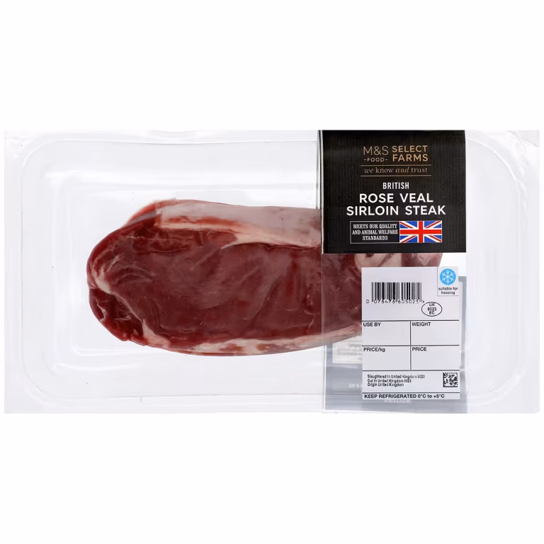 M&S British Rosé Veal Sirloin Steak