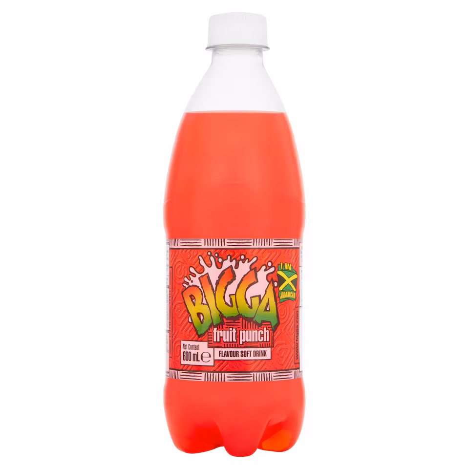 Bigga Fruit Punch Soft Drink 600Ml