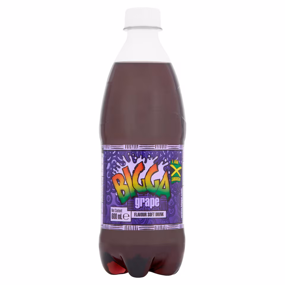 Bigga Grape Flavour Soft Drink 600Ml