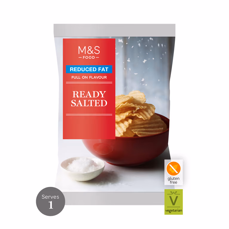 M&S Reduced Fat Ready Salted Crisps