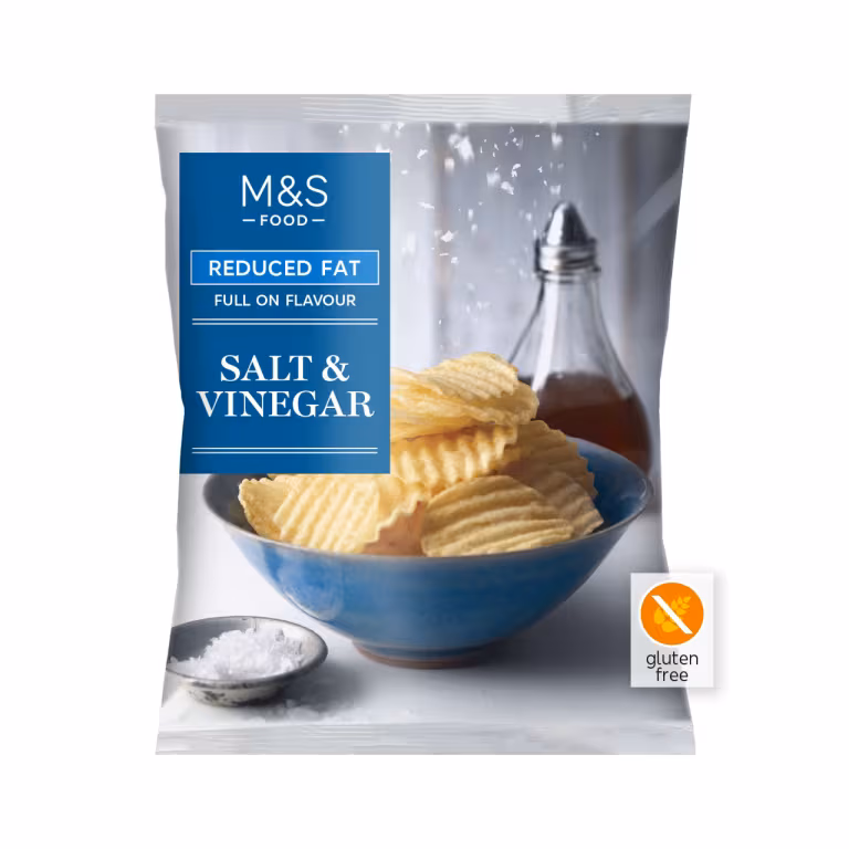 M&S Reduced Fat Salt and Vinegar Crisps