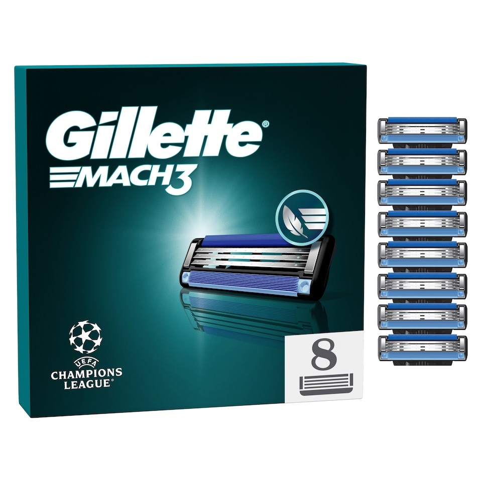 Gillette Mach 3 Men's Razor Blades Refills 8 Pack