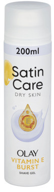 Barbergel Satin Care Olay Vitamin E 200ml.gillette