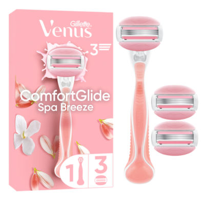 Venus ComfortGlide Spa Breeze Handle + 3 Blades