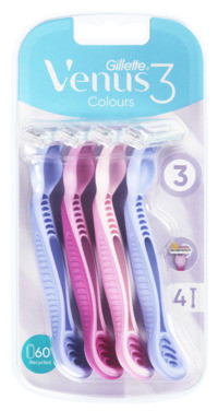 Engangshøvel Venus Comfort Colors 4stk Gillette