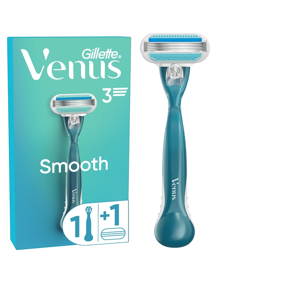 Gillette Venus Smooth Women’s Razor with 1 Refill Blades Cartridges