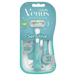 Venus Gillette  Extra Comfort Sensitive Razors, Pack Of 3